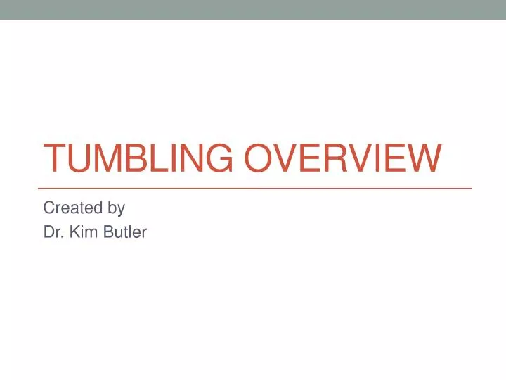 tumbling overview