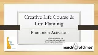 Creative Life Course &amp; Life Planning
