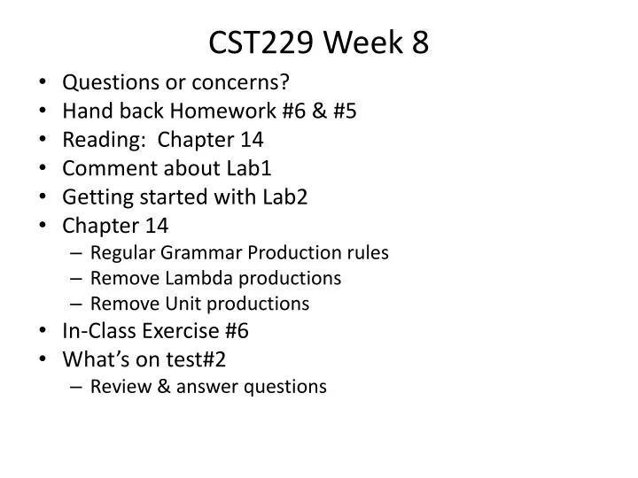 cst229 week 8