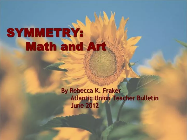 symmetry math and art
