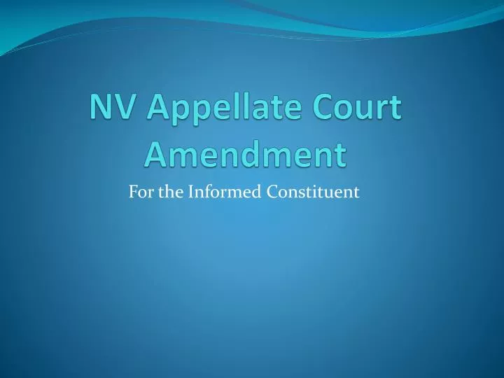 nv appellate court amendment