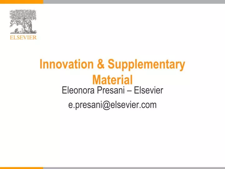 innovation supplementary material