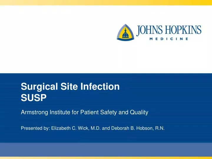 surgical site infection susp