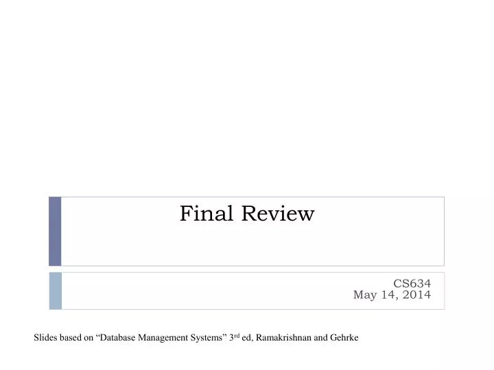 final review