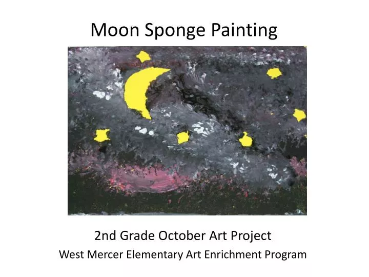 moon sponge painting