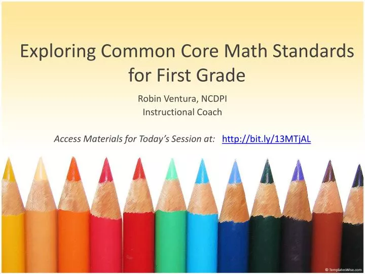 exploring common core math standards for first grade