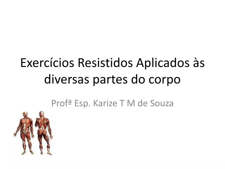 exerc cios resistidos aplicados s diversas partes do corpo