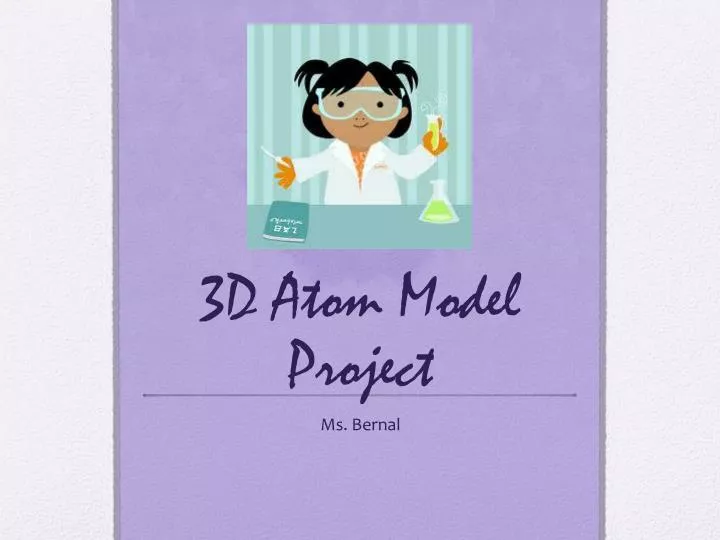 3d atom model project