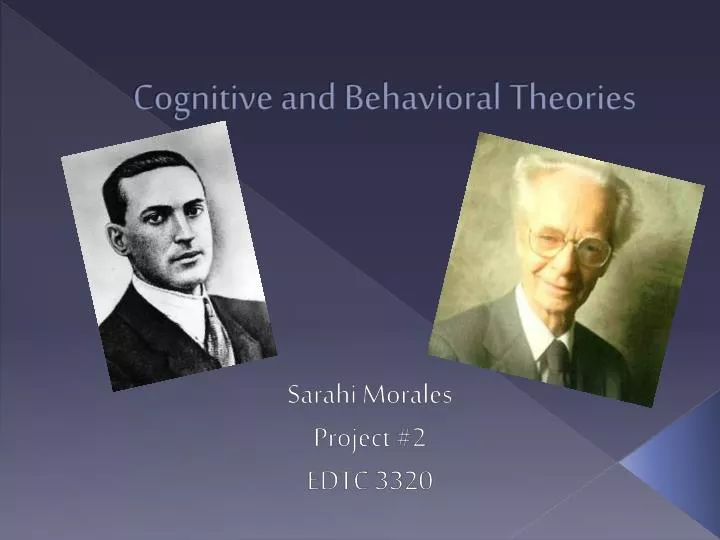 cognitive and behavioral theories