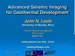 Advanced Seismic Imaging for Geothermal Development - slide 1
