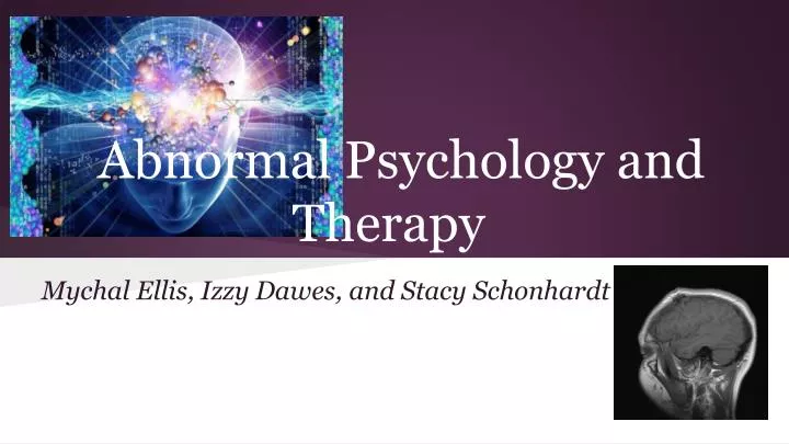 abnormal psychology and therapy