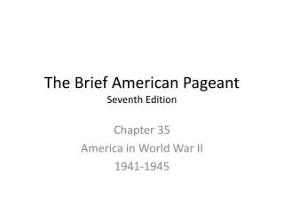 The Brief American Pageant Seventh Edition