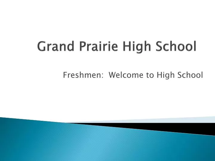 grand prairie high school