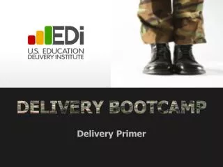DELIVERY BOOTCAMP Delivery Primer