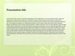 presentation title