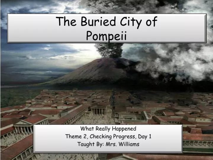 the buried city of pompeii