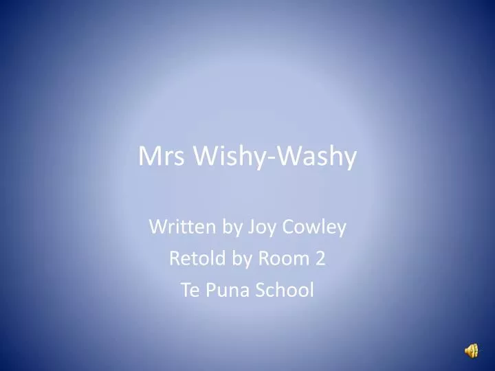 mrs wishy washy