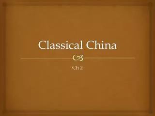 Classical China