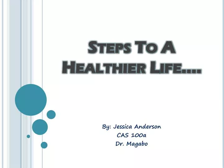 steps to a healthier life