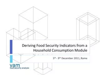 Deriving Food Security Indicators from a Household Consumption Module