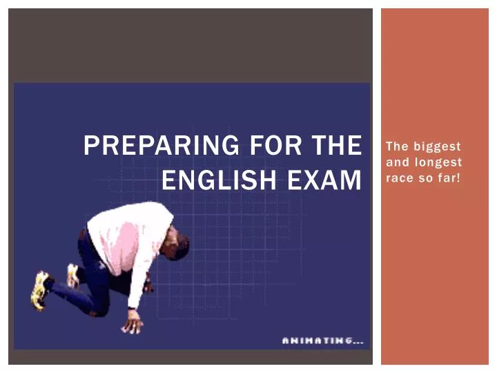 preparing for the english exam