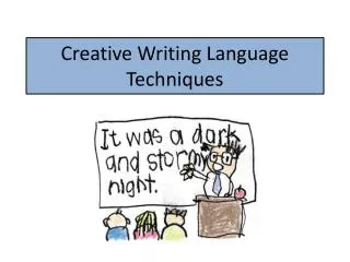 Creative Writing Language Techniques