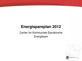 energispareplan 2012