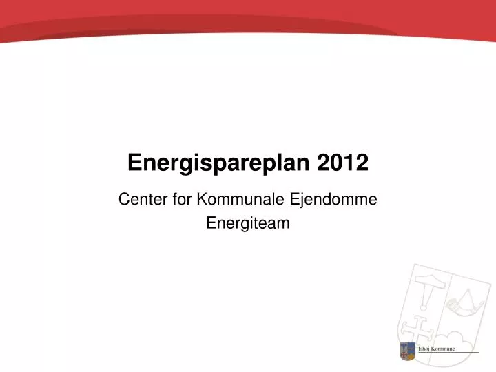 energispareplan 2012