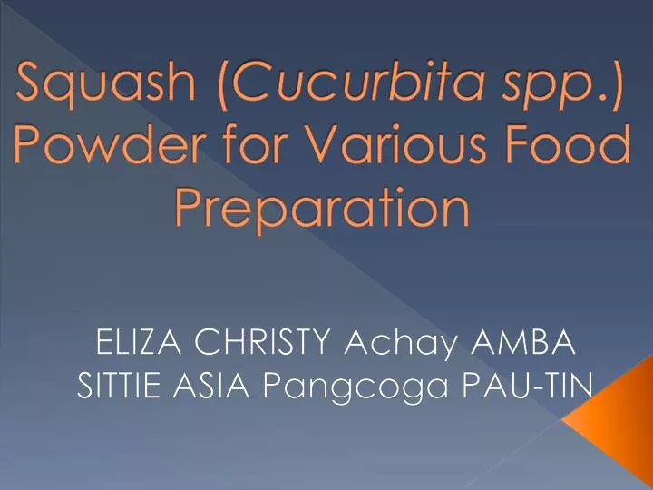 squash cucurbita spp powder for various food preparation