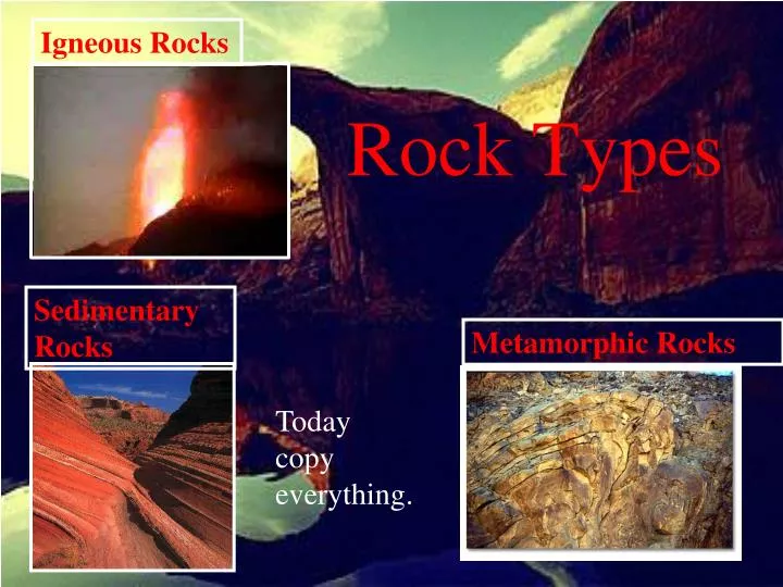 rock types