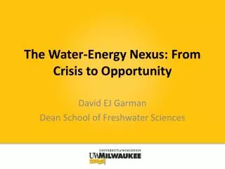 The Water-Energy Nexus: From Crisis to Opportunity