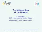 The Distance Scale of the Universe - slide 1