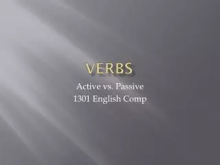 Verbs