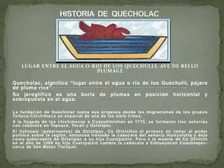 historia de quecholac