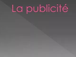 la publicit