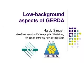 Low-background aspects of GERDA