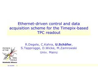 Ethernet-driven control and data acquisition scheme for the Timepix-based TPC readout