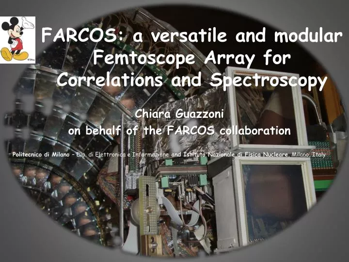 farcos a versatile and modular femtoscope array for correlations and spectroscopy