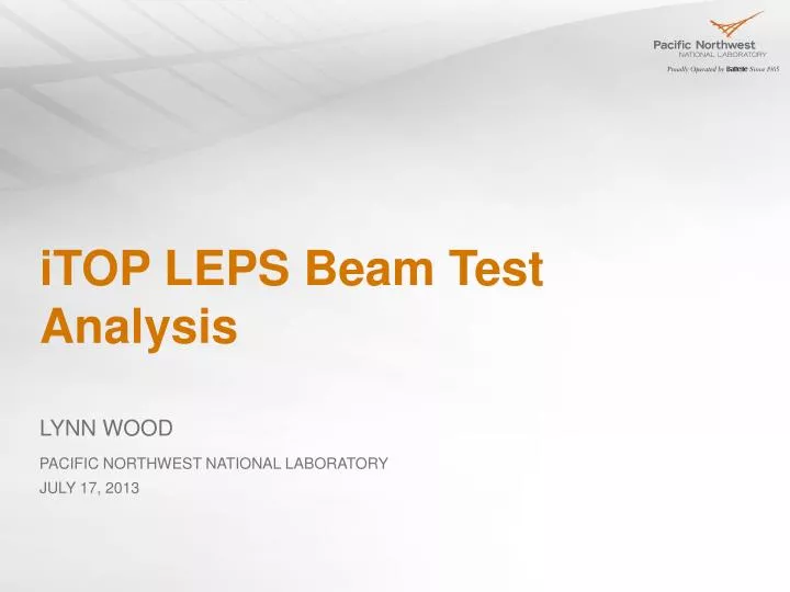 itop leps beam test analysis