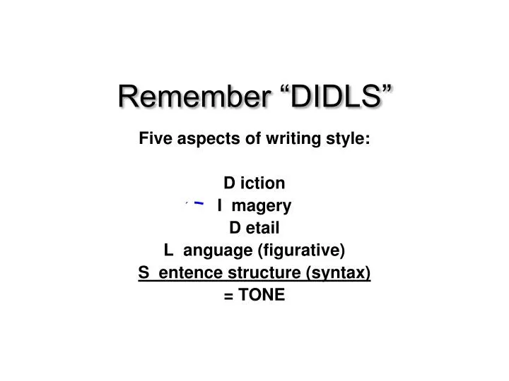 remember didls