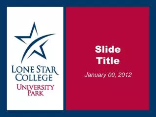 slide title