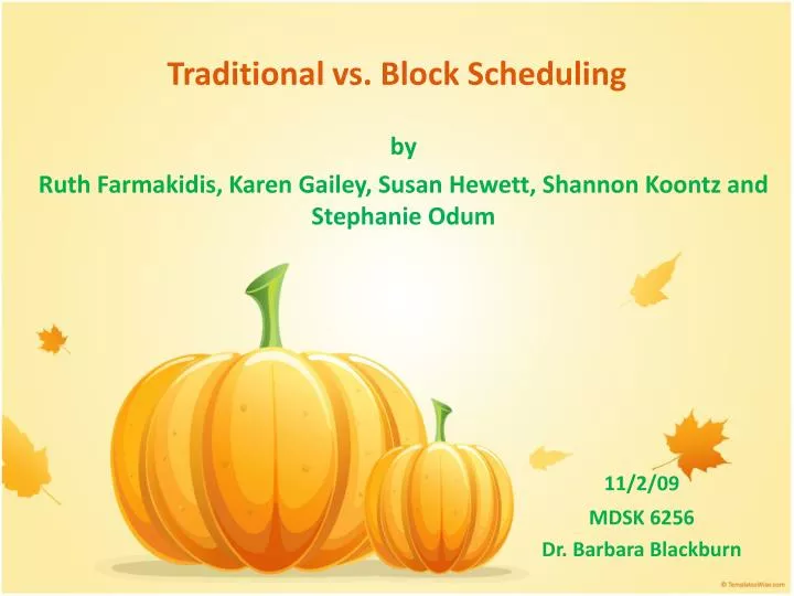 traditional vs block scheduling