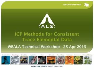 ICP Methods for Consistent Trace Elemental Data