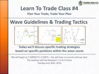 Wave Guidelines &amp; Trading Tactics
