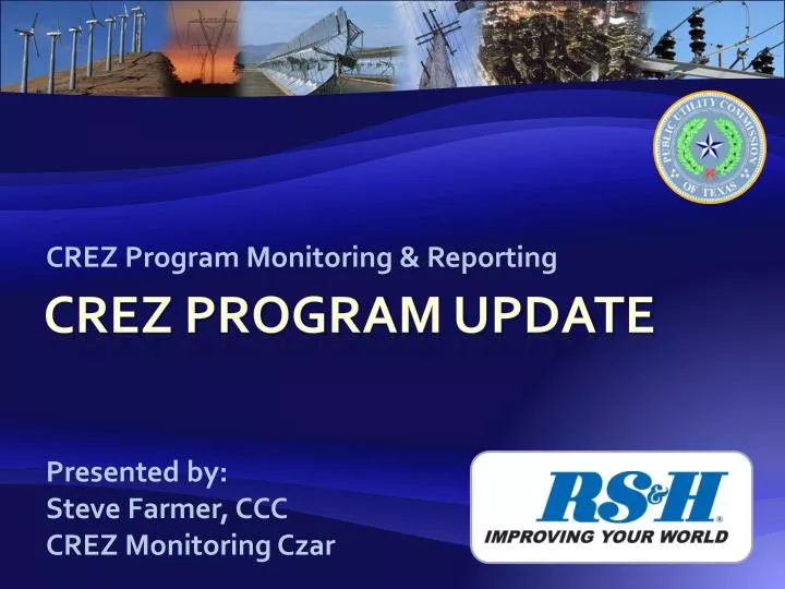 crez program monitoring reporting
