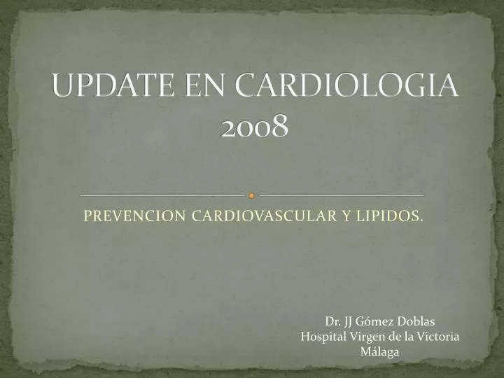 update en cardiologia 2008
