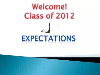 Welcome! Class of 2012