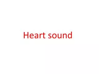 Heart sound