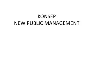 konsep new public management