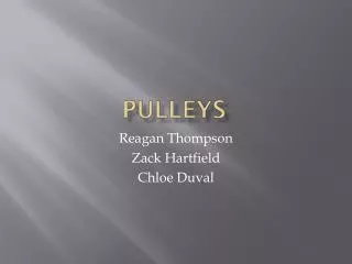 pulleys